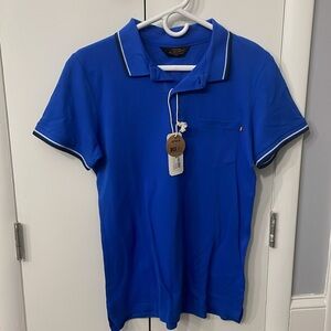 Cotton On “Vintage Re-Mastered” SP blue collared polo shirt short sleeved
